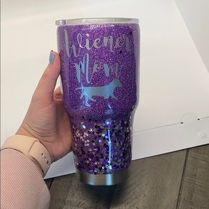 Custom glitter tumbler!